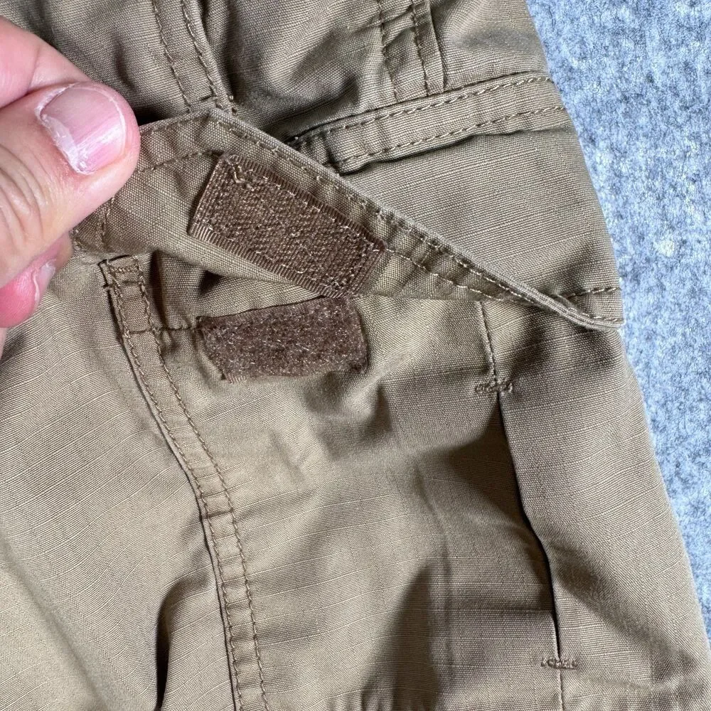 5.11 Tactical Shorts Mens Size 32 Brown Cargo Pockets Rip Stop 9 Inch Inseam